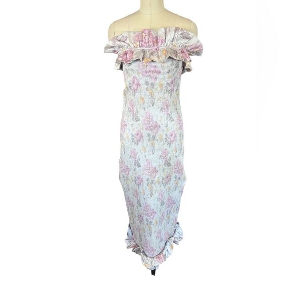V Chapman Strapess midi dress size 8 - Picture 1 of 7